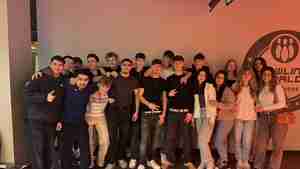 Bevor die Schüler in die Rolle von EU-Politikern schlüpften, haben sie sich am Vorabend auf einer Bowling-Bahn vergnügt.