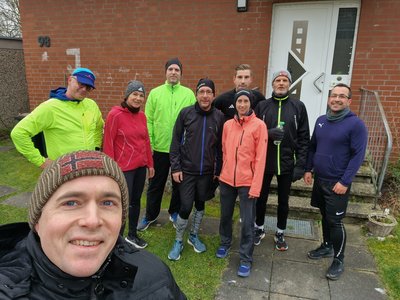 Die Mitglieder vom Burgdorfer Lauftreff haben an Silvester eine entspannte Runde gedreht.