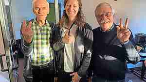 Freuen sich über die Podestplätze in ihrer Gruppe (von links): Dagobert Strecker (Platz 2), Anja Deichsel (Platz 1) und Klaus Pracht (Platz 3).