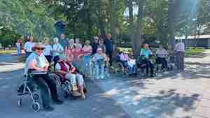 Die Teilnehmer haben einen entspannten Tag am Steinhuder Meer verbracht.