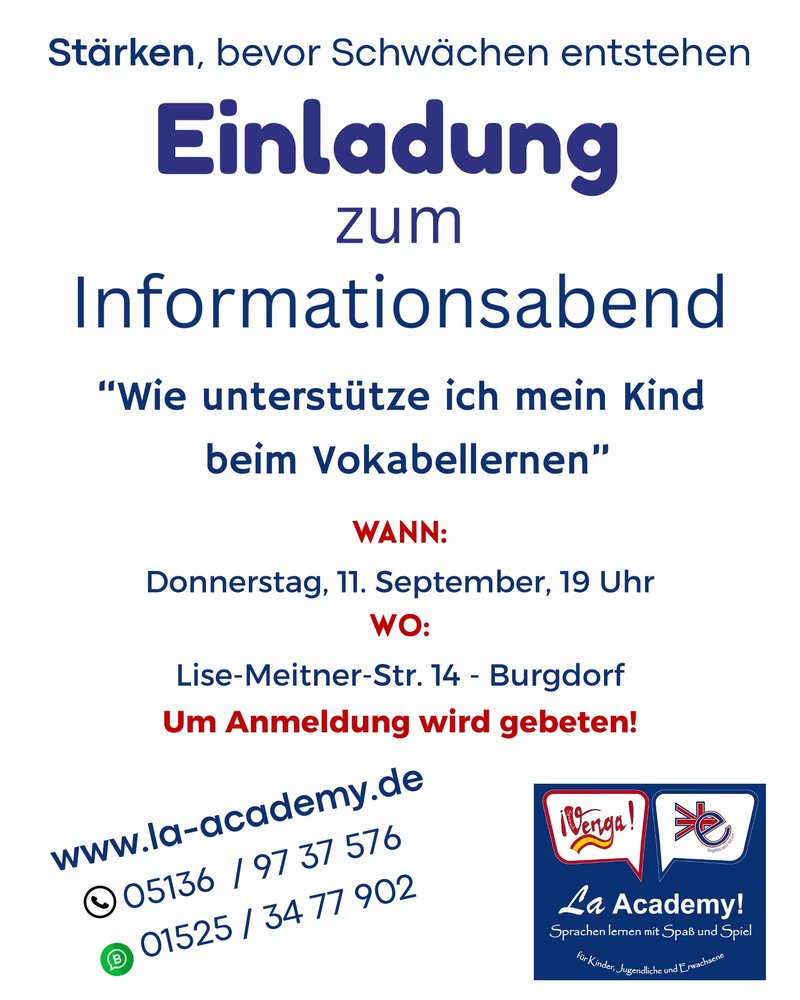 Einladung Vokabelabend