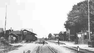 Foto 1  Bahnhofsgleise 1910