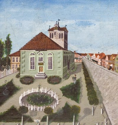 Foto 1 Marktstraße mit Kirche bis 1850 - Kopie