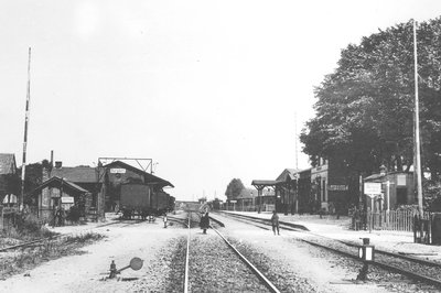 Foto 1  Bahnhofsgleise 1910