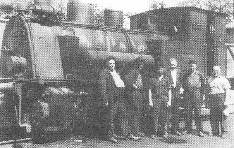 Foto 9 1950er Jahre Belegschaft der Kasparbahn