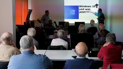 VVV Ü 50- und Computer-Treff-Vortrag über das Suppportende von Windows 10